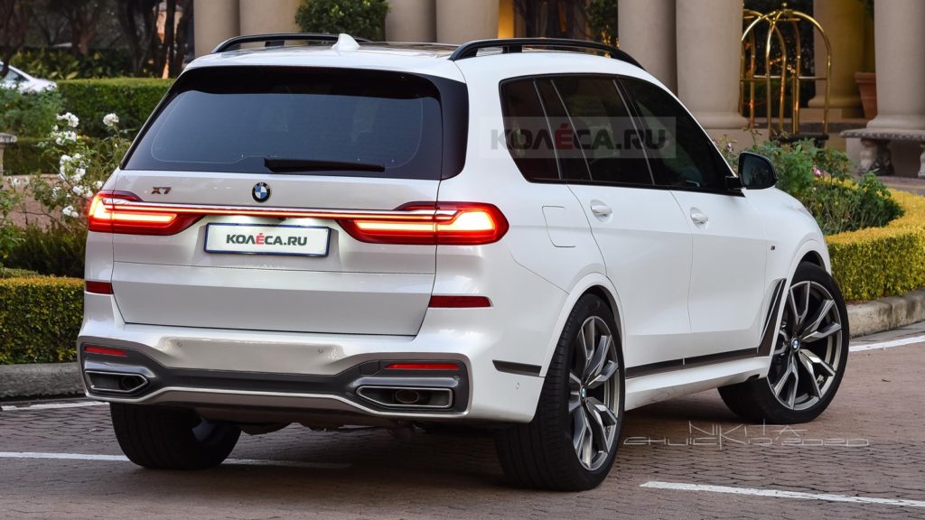 2022 BMW X7 Facelift Rendering Rear